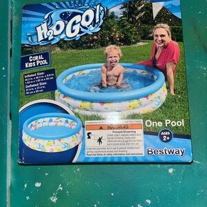 Bestway H2O GO! Coral Kids Pool - Blue and White Fun